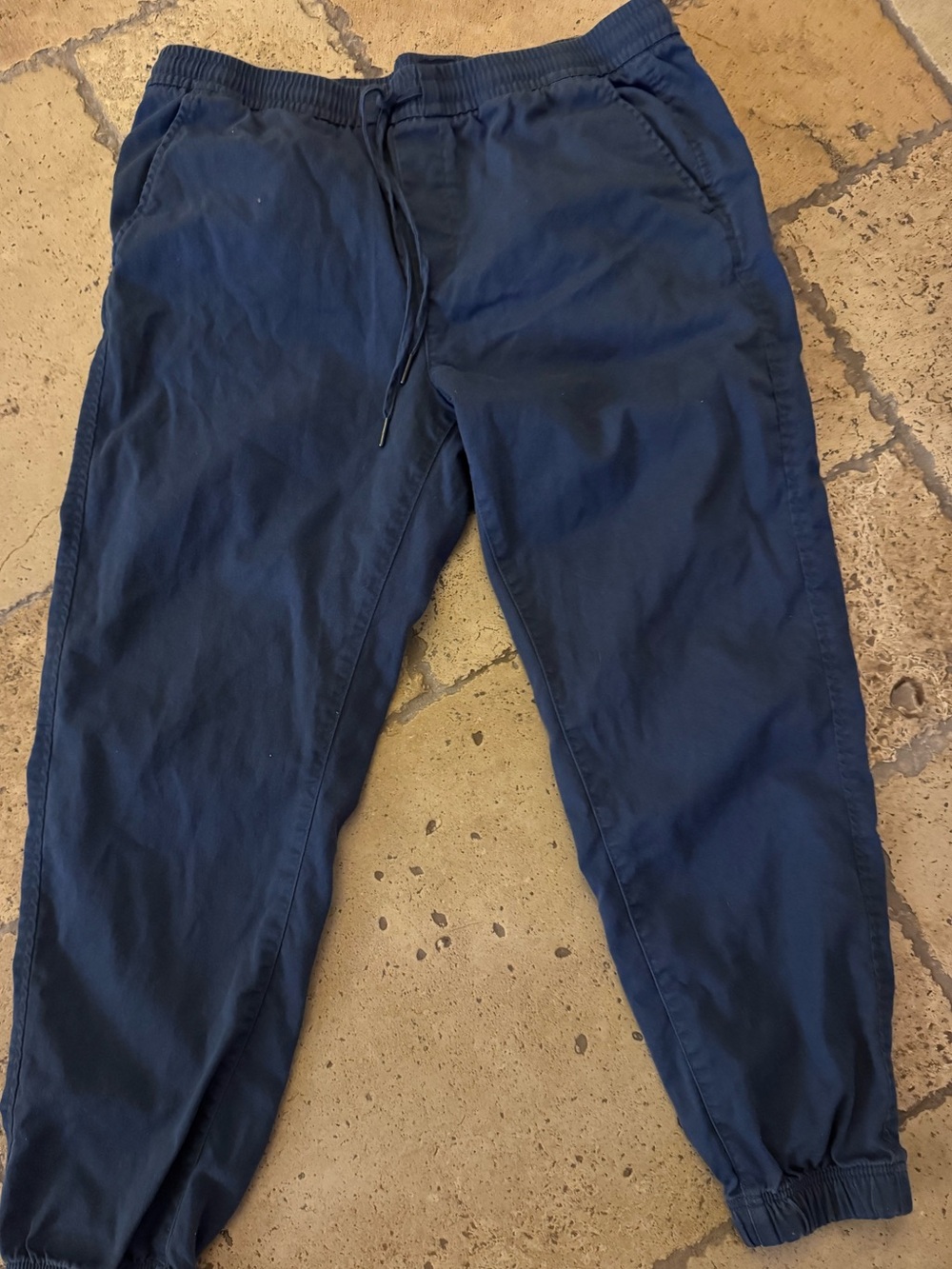 GAP Twill Jogger Mens Large Blue Indigo